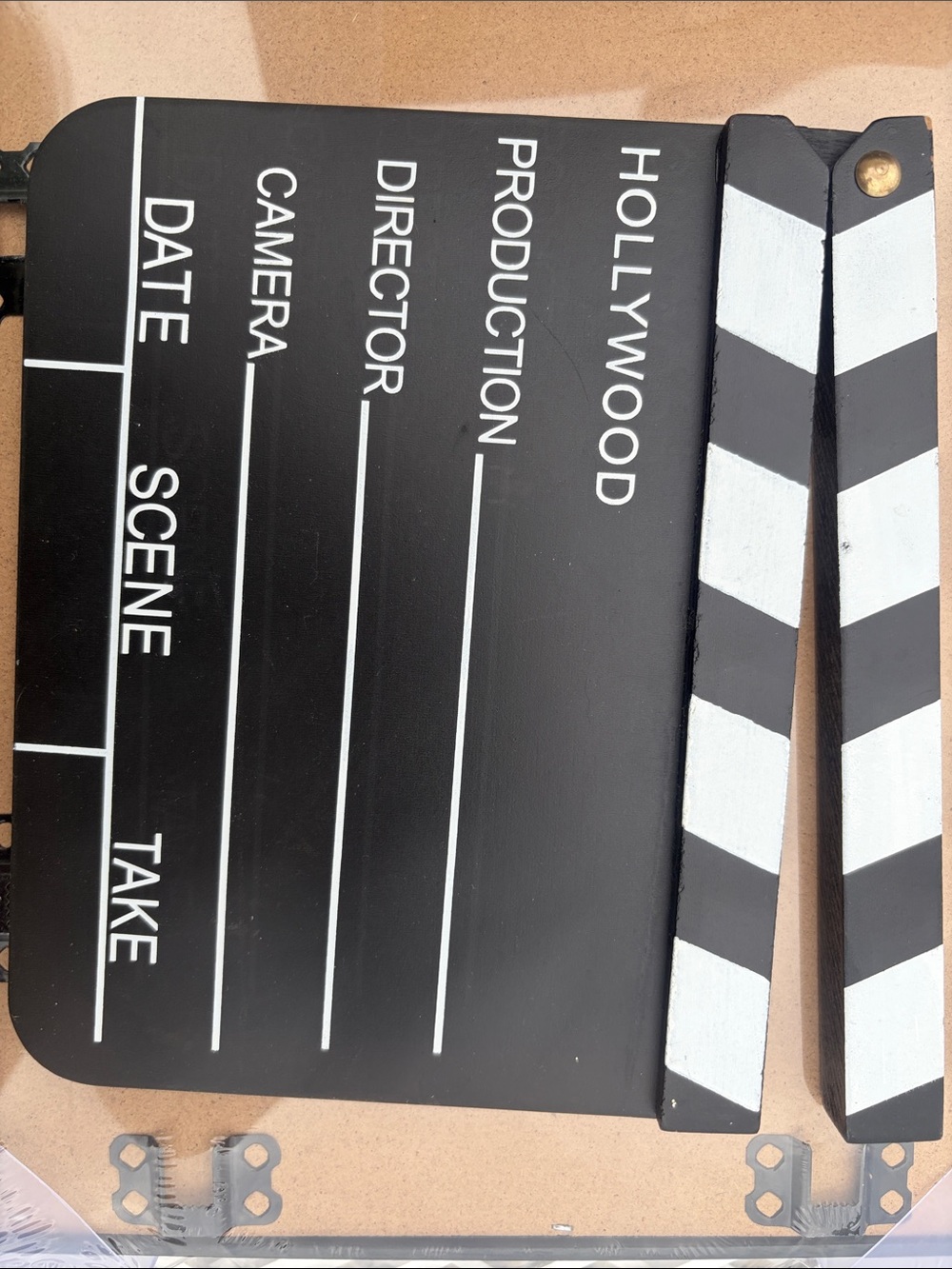 Hollywood Film Clapperboard Prop - Black & White